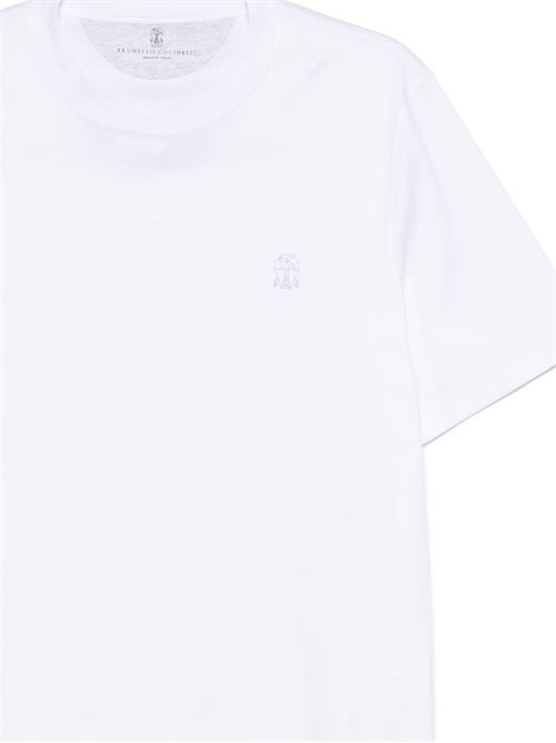 White crew neck t-shirt BRUNELLO CUCINELLI | M0B138440C6159